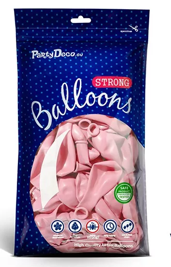 10 palloncini rosa pastello 30 cm