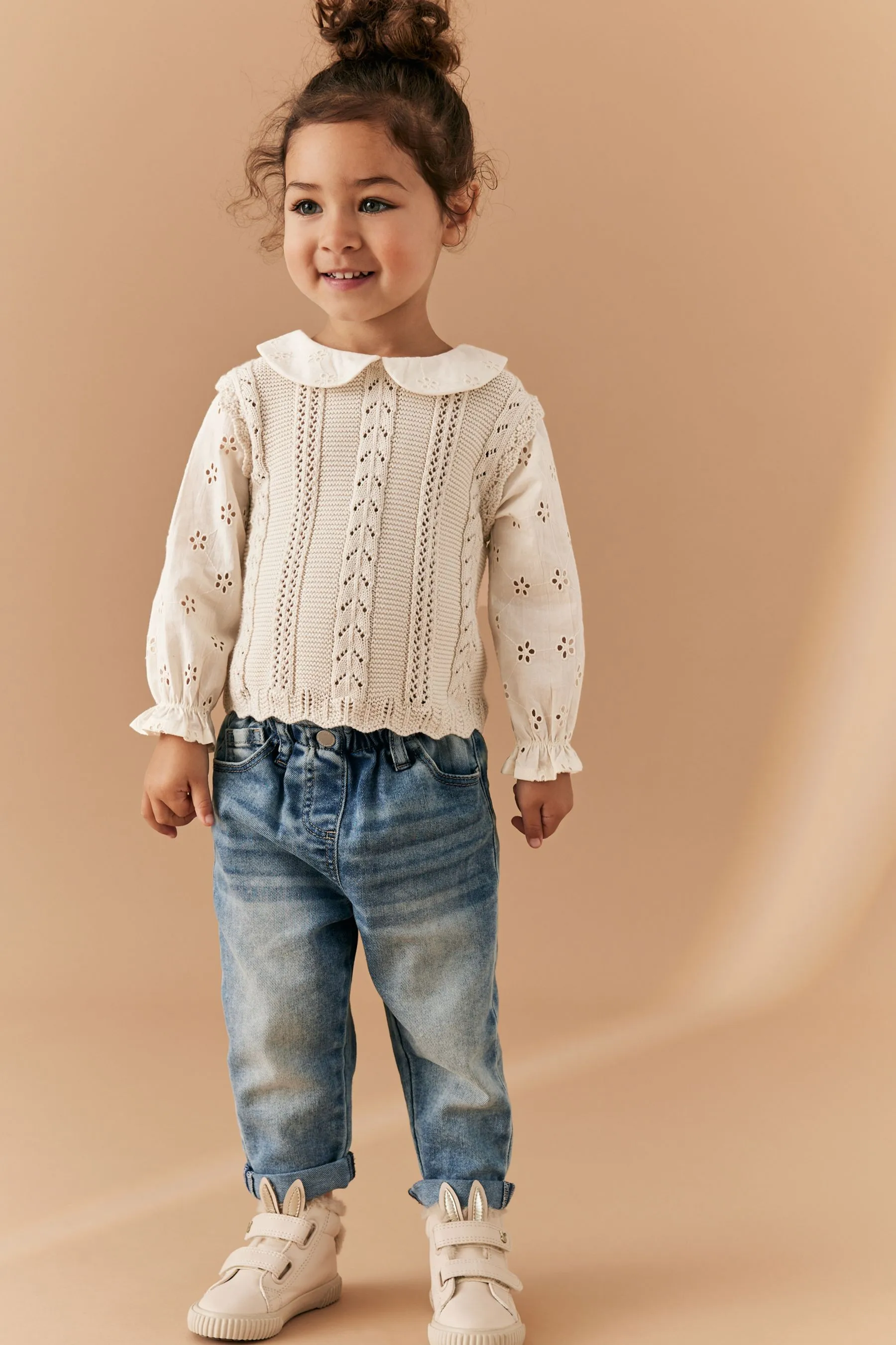 100% Cotton Collar Jumper (3mths-7yrs)    