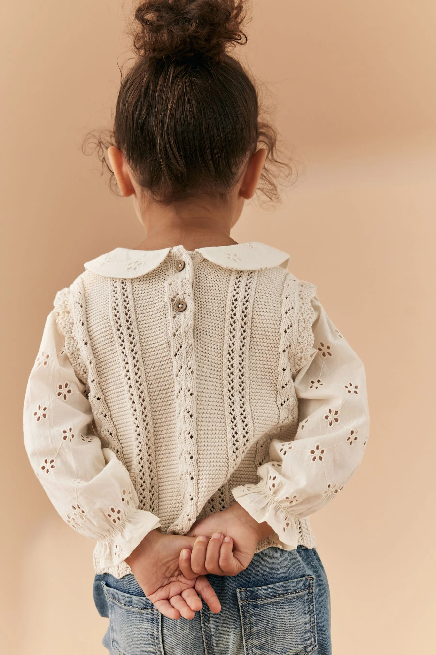 100% Cotton Collar Jumper (3mths-7yrs)    