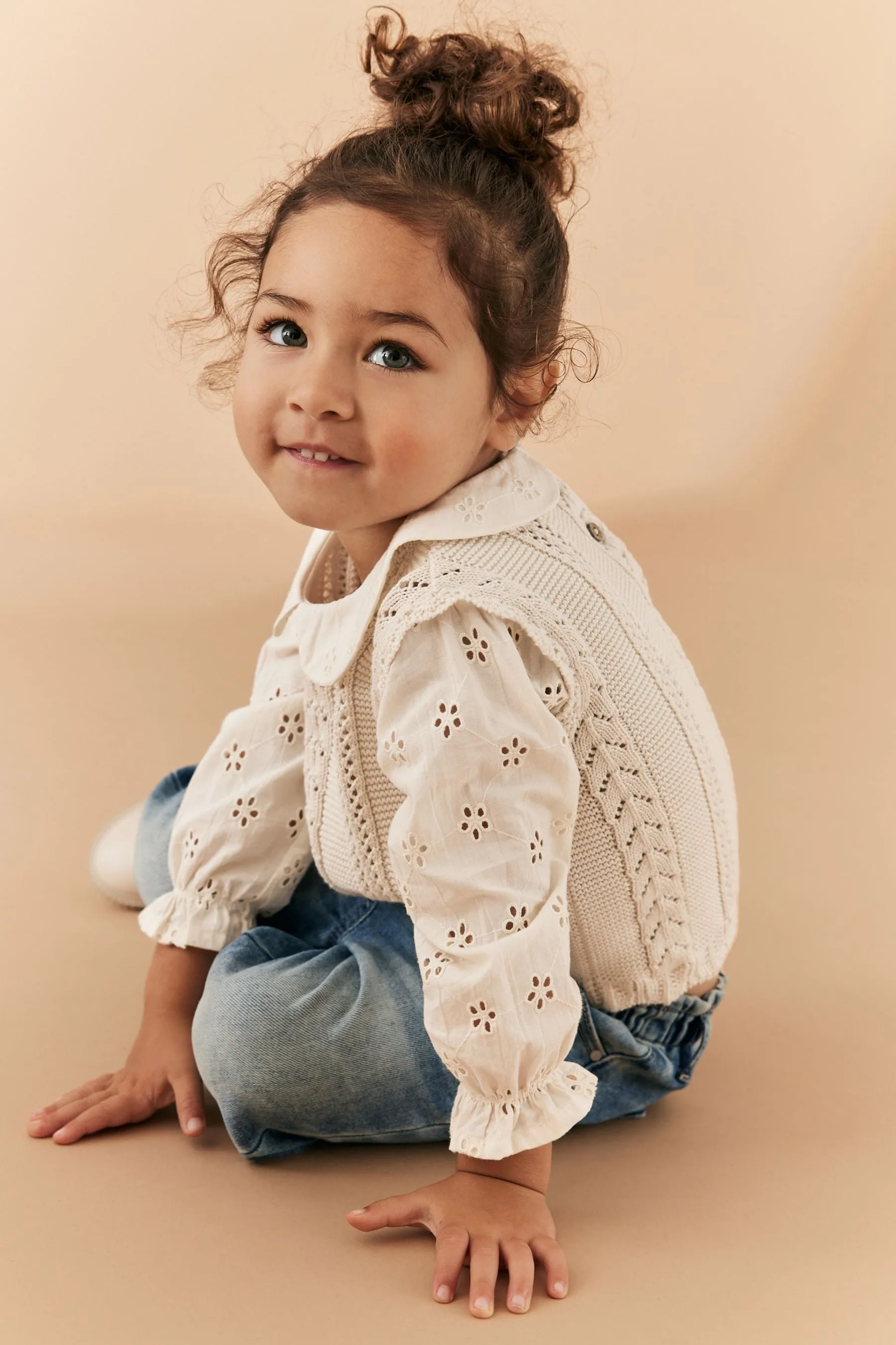 100% Cotton Collar Jumper (3mths-7yrs)    