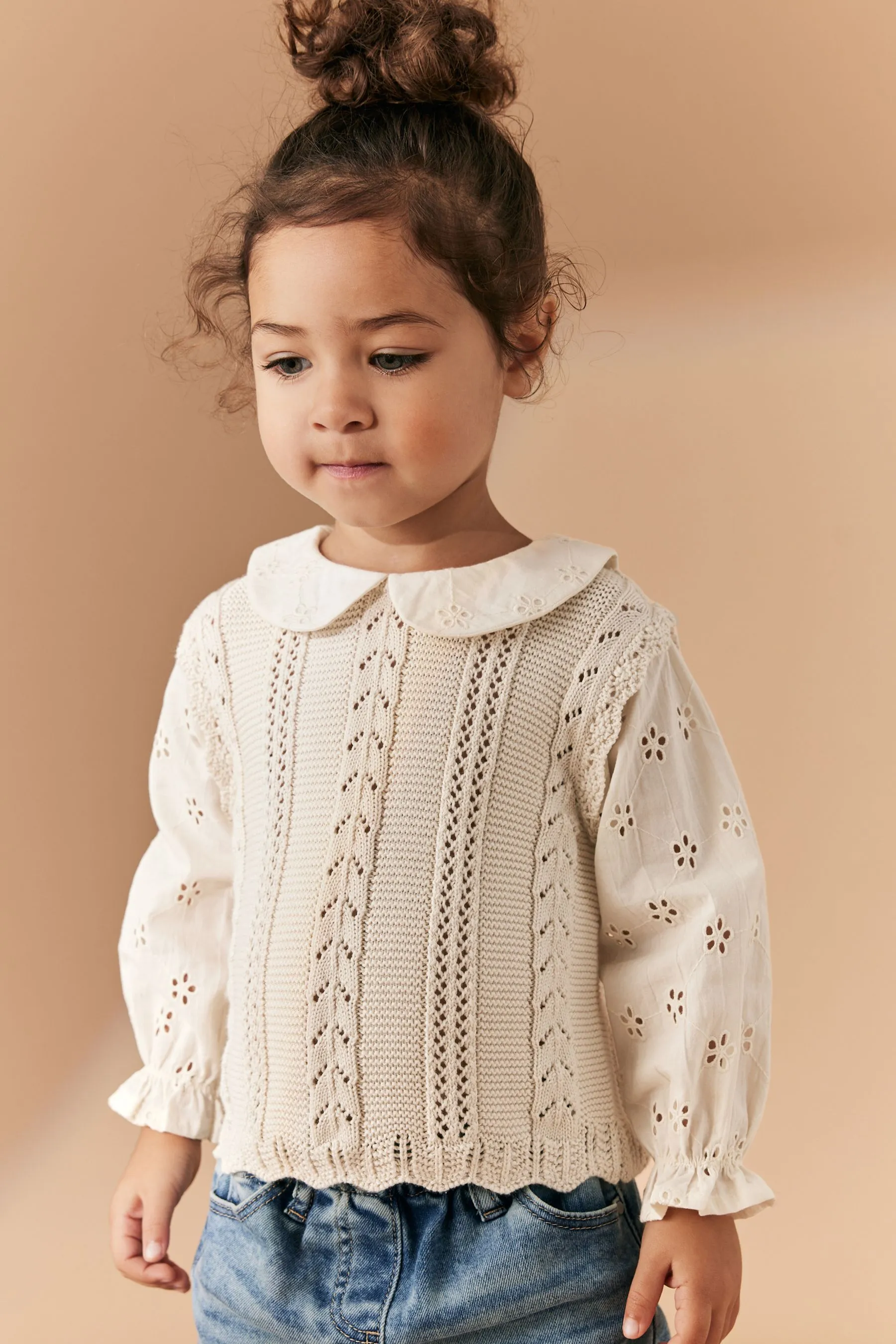 100% Cotton Collar Jumper (3mths-7yrs)    