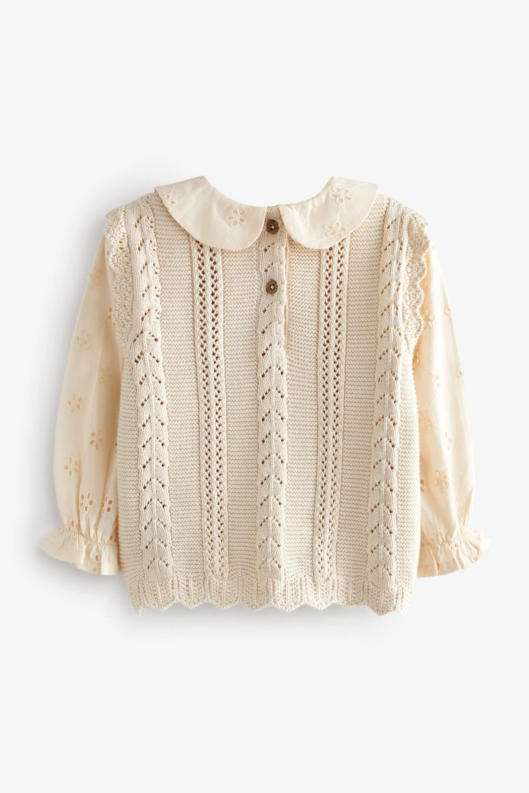 100% Cotton Collar Jumper (3mths-7yrs)    