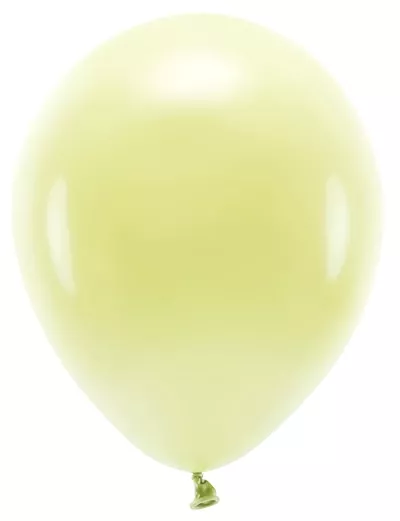 100 palloncini pastello eco giallo limone 26cm