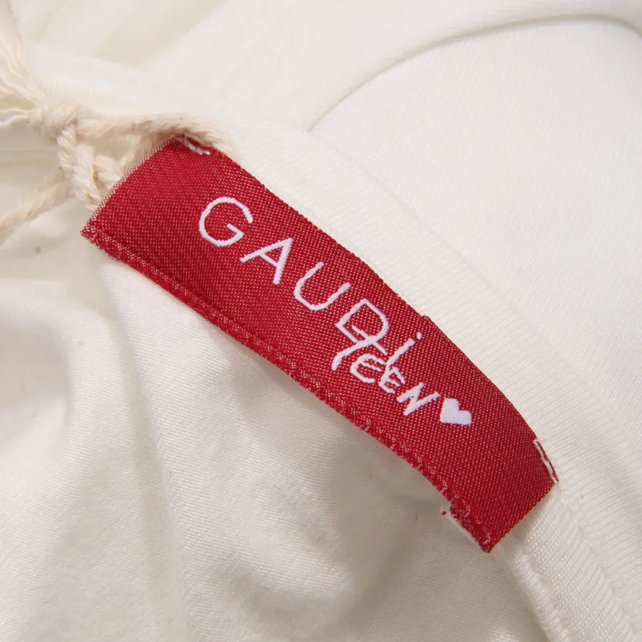 1932AD maglia bimba GIRL GAUDI' TEEN white/gold strass t-shirt kids