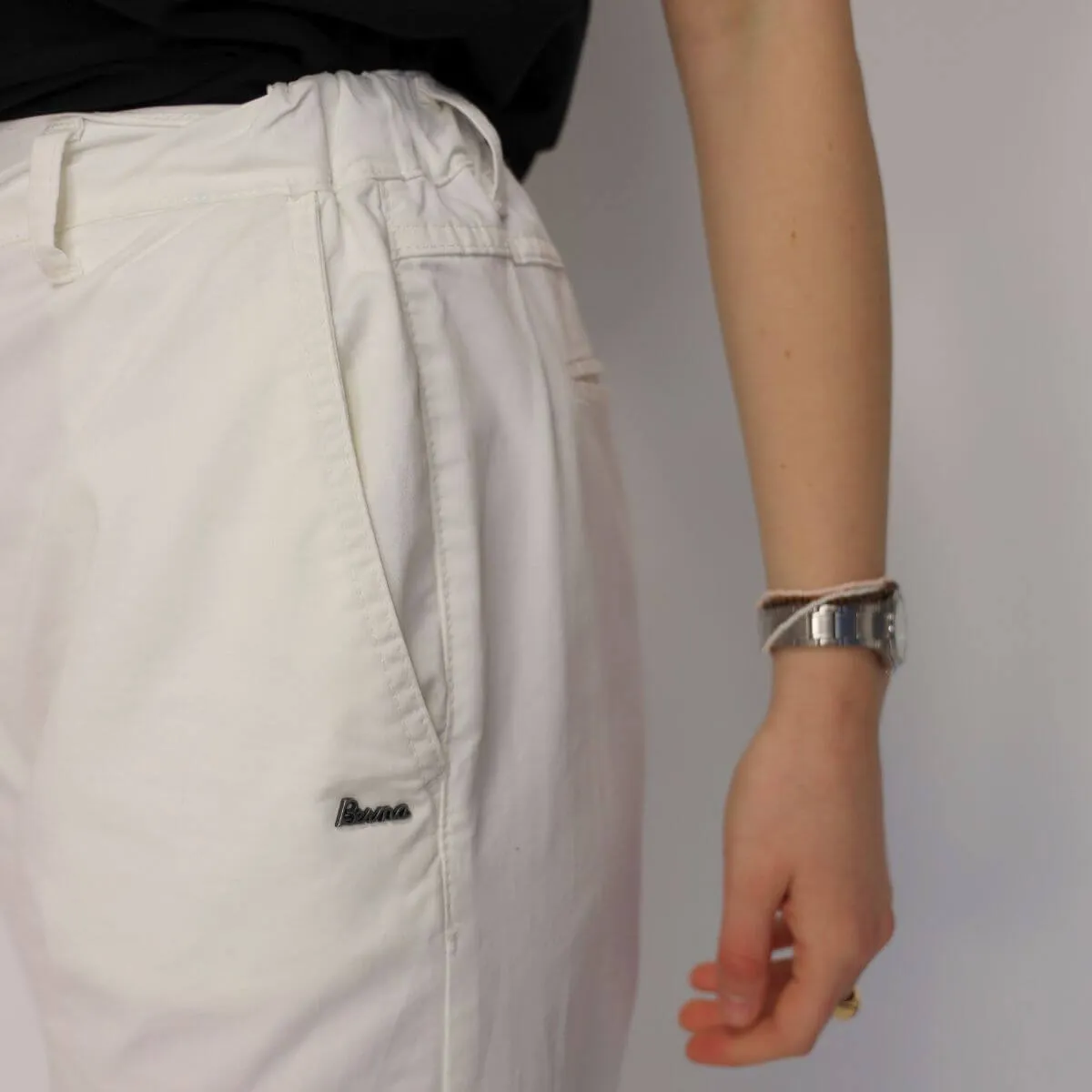 BERNA PANTALONE W244012-158 BIANCO  
