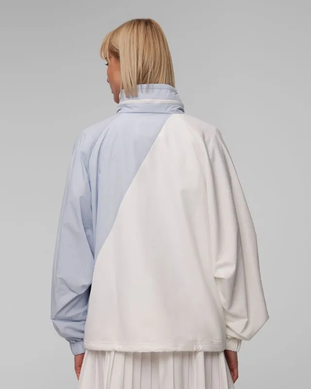 Biało-niebieska bluza z kapturem damski Lacoste BF6949 bf6949-irq