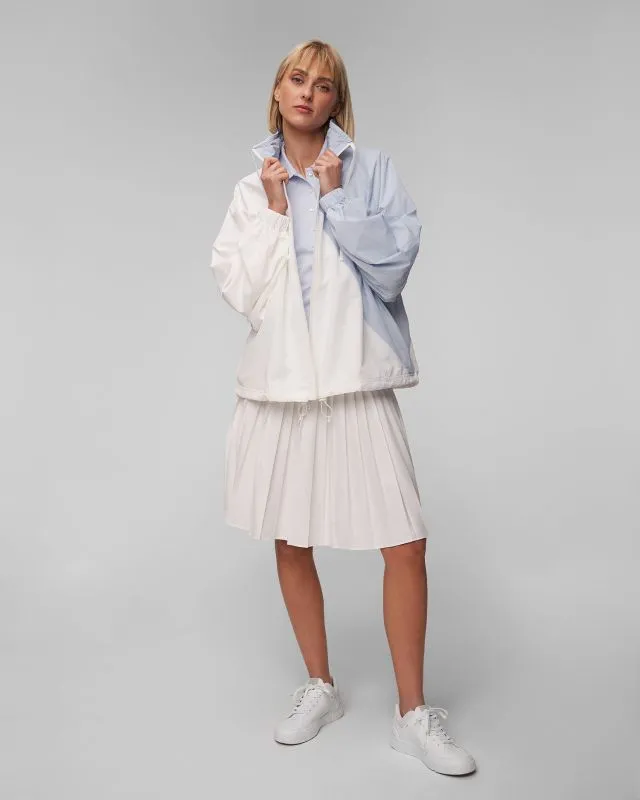 Biało-niebieska bluza z kapturem damski Lacoste BF6949 bf6949-irq