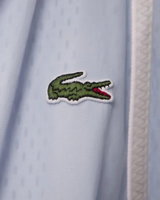 Biało-niebieska bluza z kapturem damski Lacoste BF6949 bf6949-irq