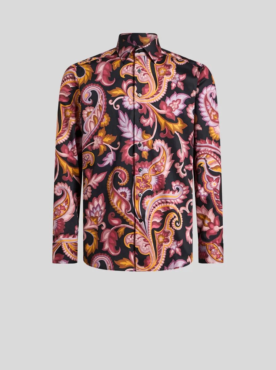 CAMICIA CON STAMPA FLOREALE