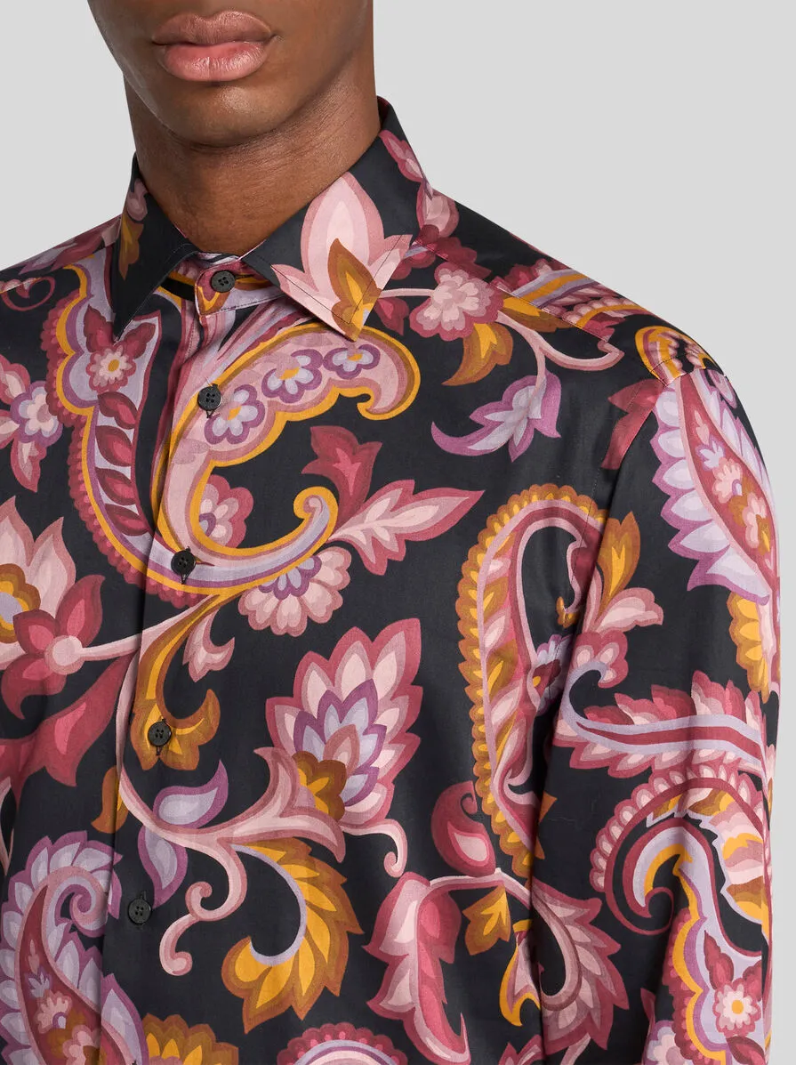 CAMICIA CON STAMPA FLOREALE