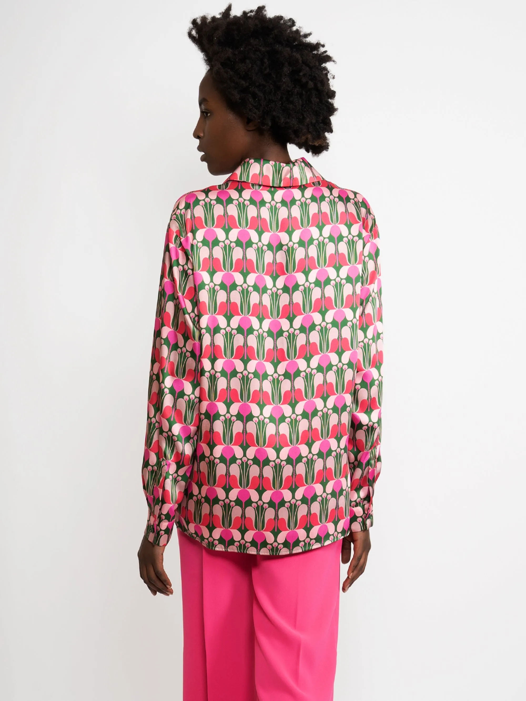 Camicia con Stampa Liberty Multicolor