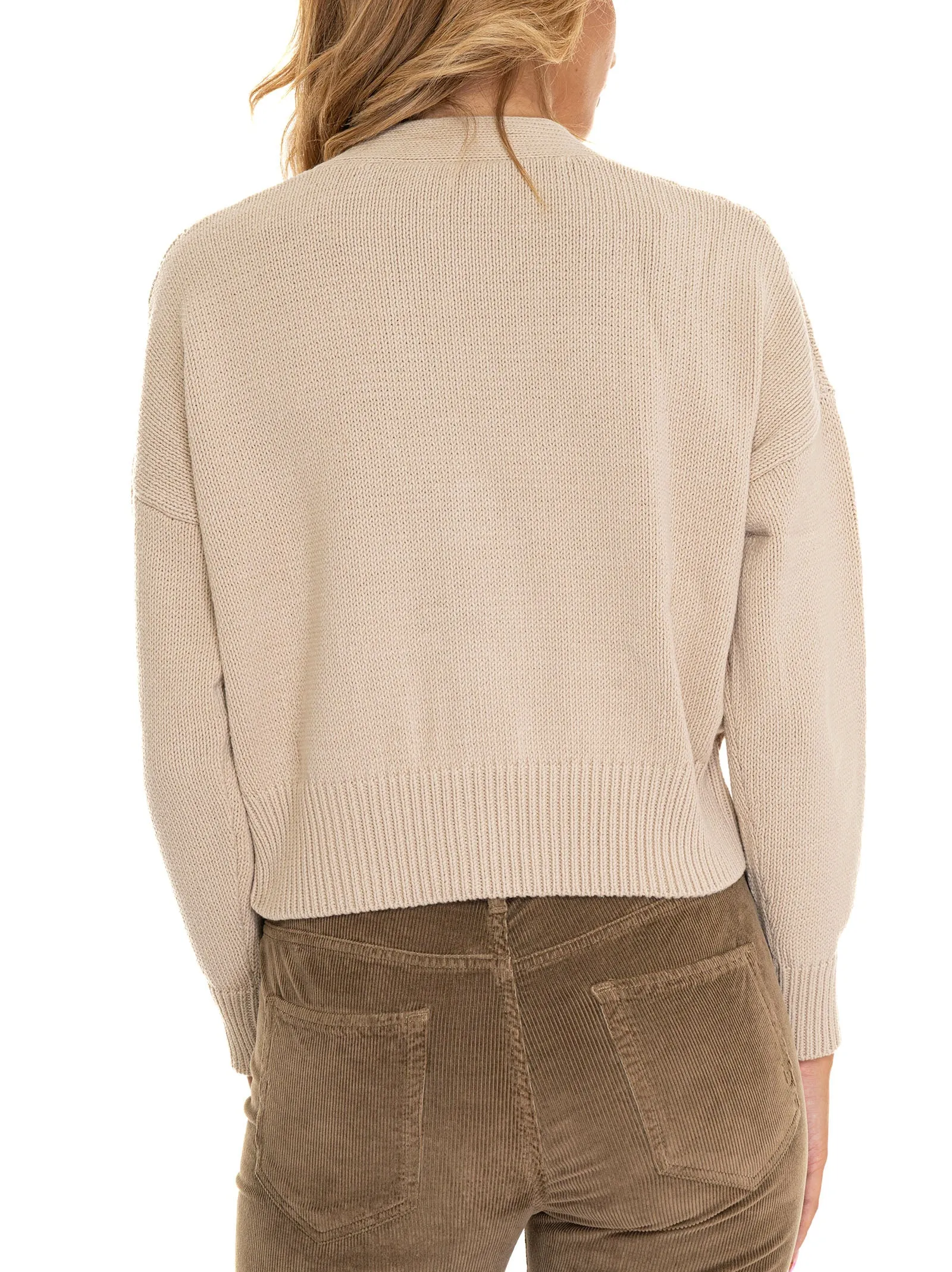 Cardigan corto Teulada Beige-rosso Weekend Max Mara Donna