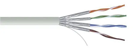 Cavo Ethernet Cat6a (U/FTP) RS PRO, guaina in PVC col. Grigio, L. 100m, Senza terminazione