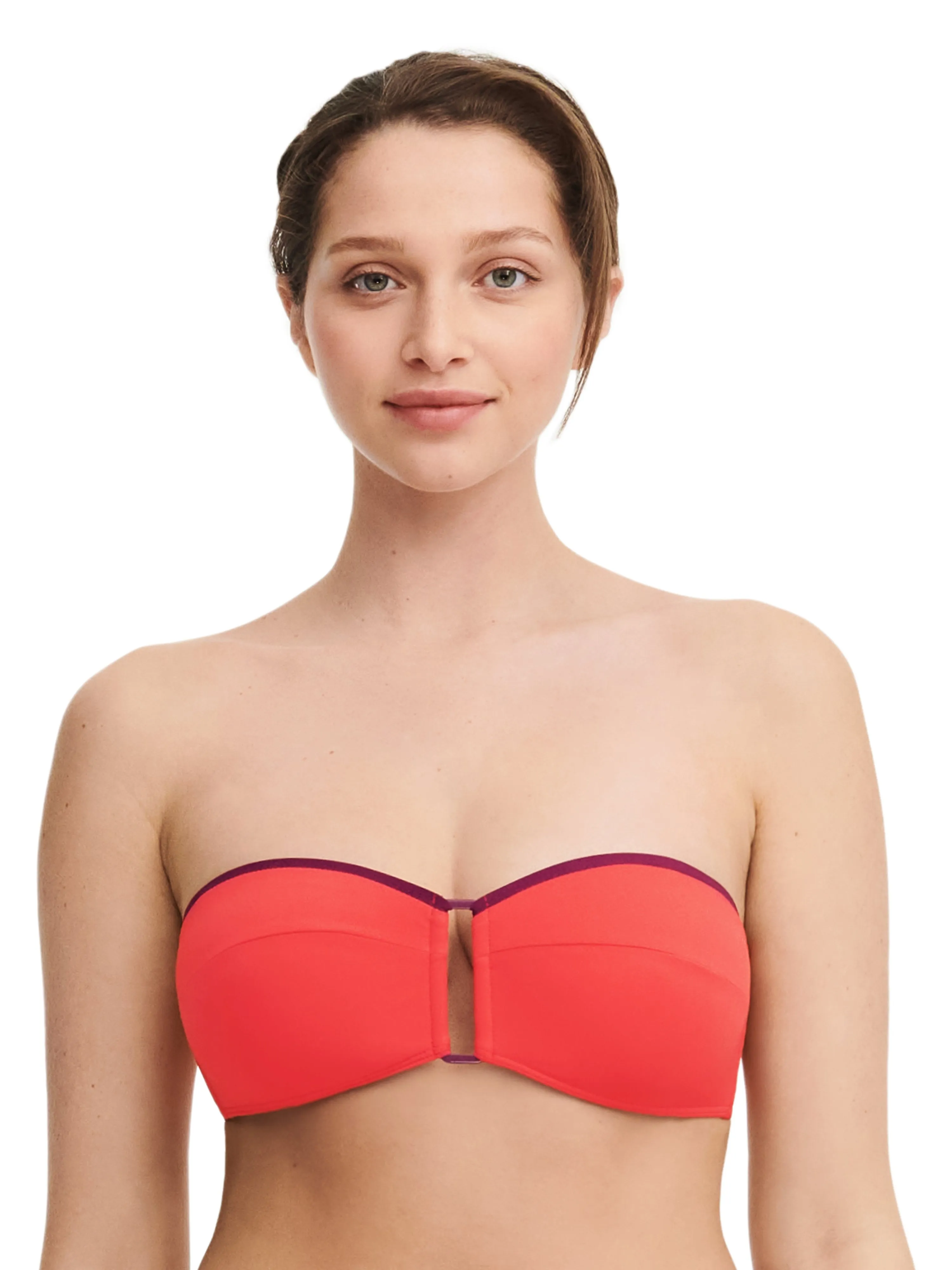  CHANTELLE   AUTHENTIC - Haut de maillot de bain sans armature bandeau bretelles amovibles | Multicolore
