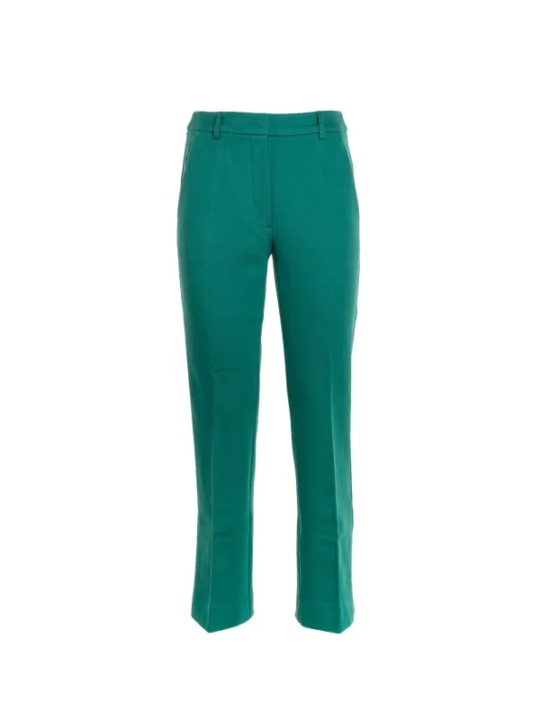 Cigarette trousers with pleats