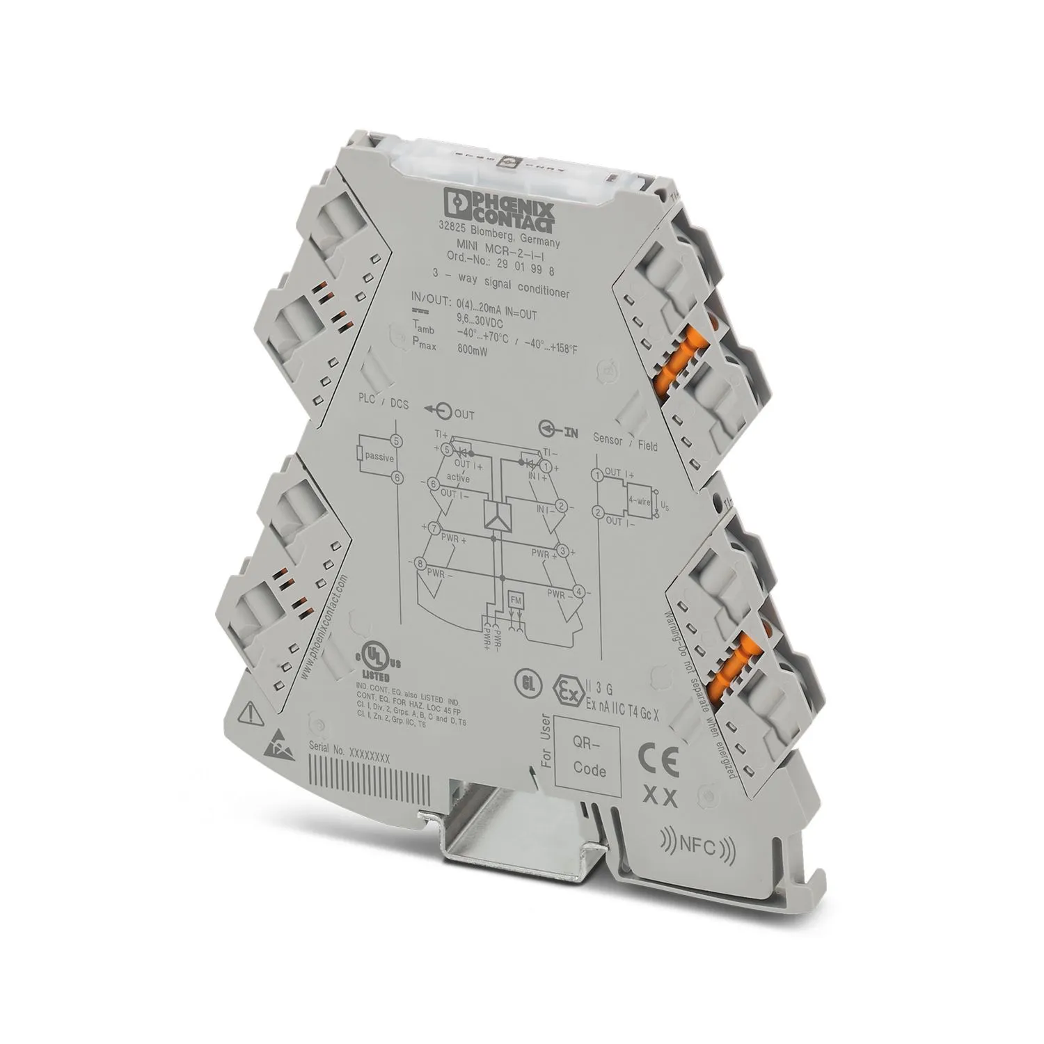 Condizionatore di segnale Phoenix Contact serie MINI MCR, ATEX, IECEx