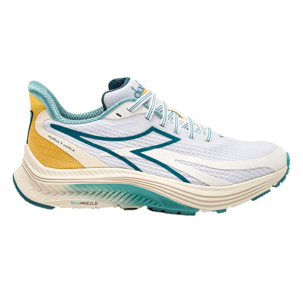 Diadora Vortice Bianco Verde Arancione - Scarpe Running Donna