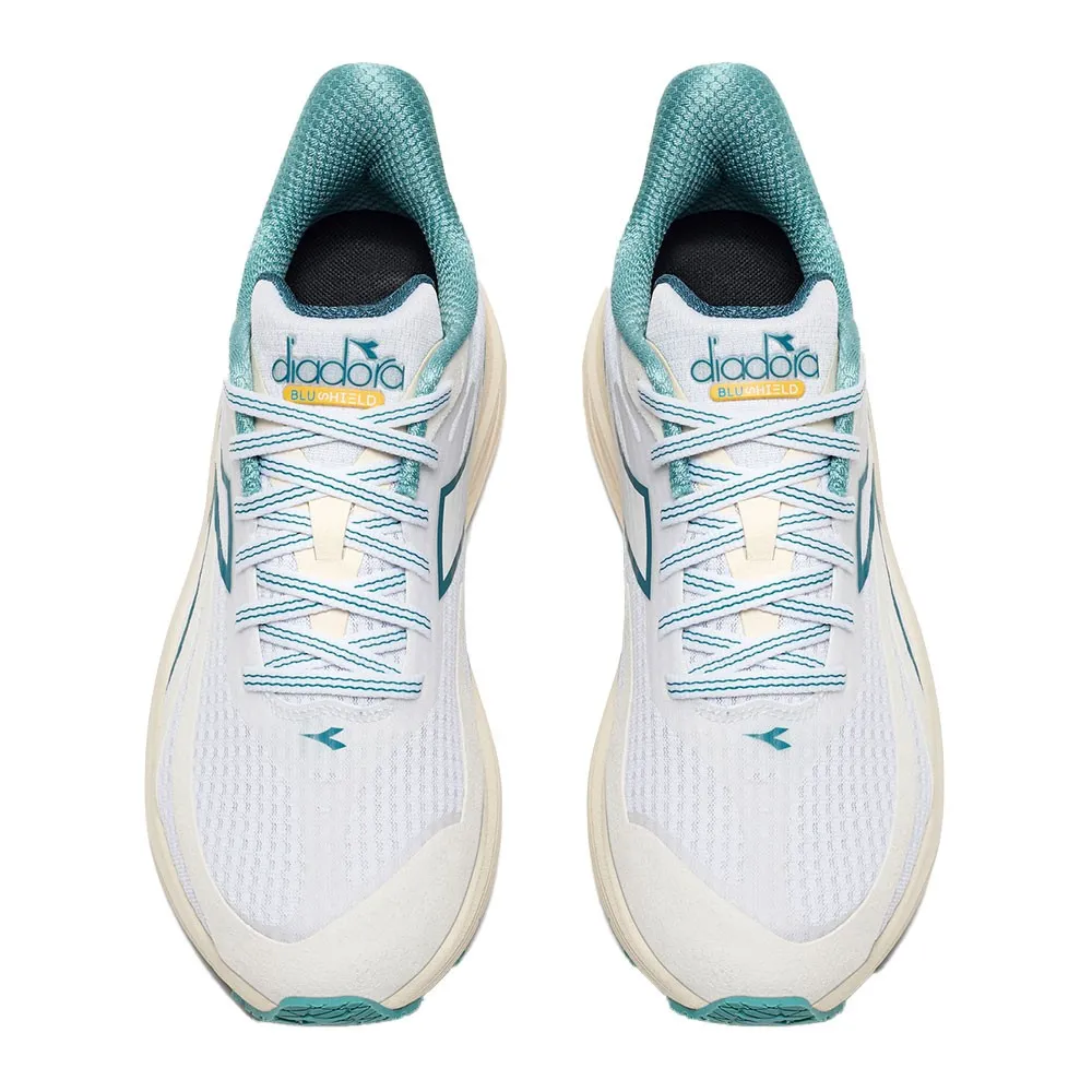 Diadora Vortice Bianco Verde Arancione - Scarpe Running Donna