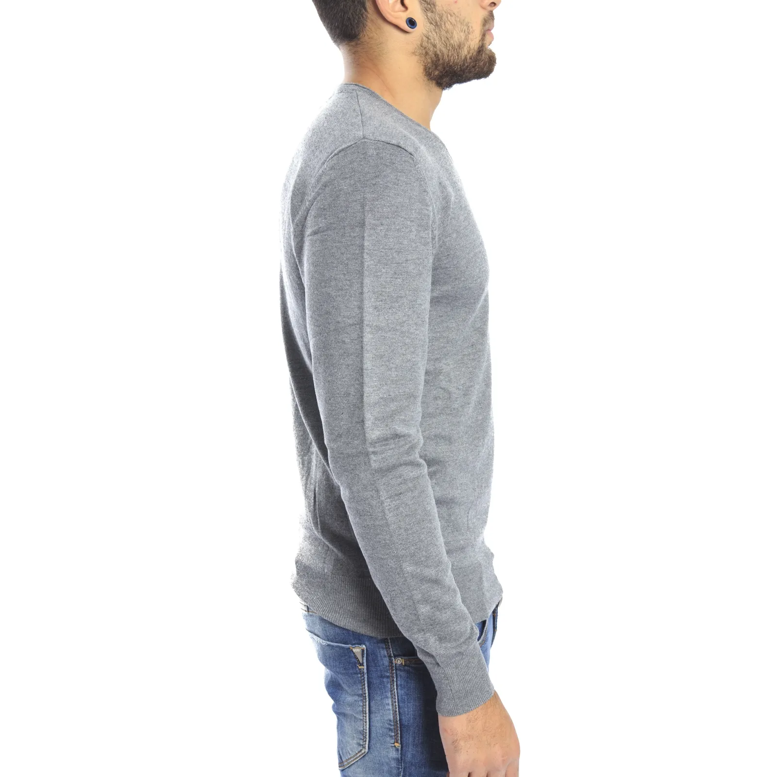 DIKTAT Maglioncino con scollo a V GRIGIO Art. D77080