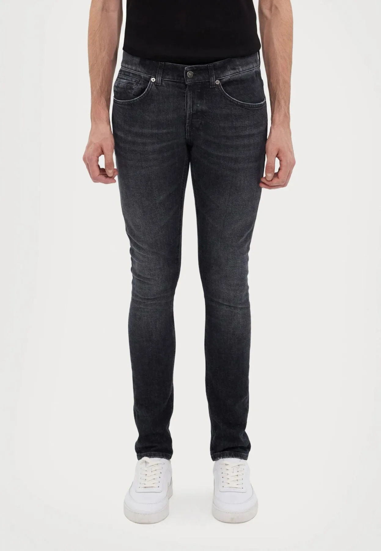 Dondup Jeans in Denim Nero George Slim Fit