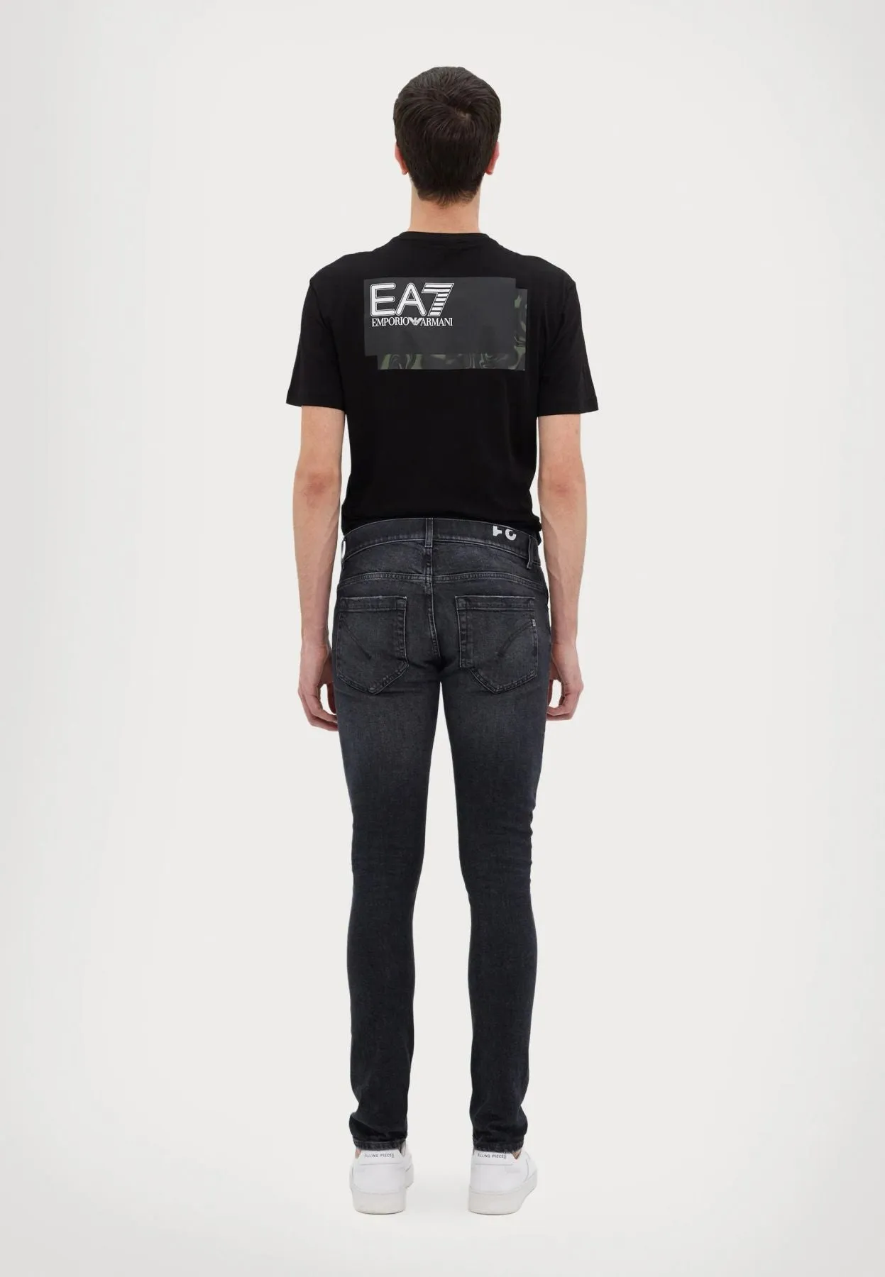 Dondup Jeans in Denim Nero George Slim Fit