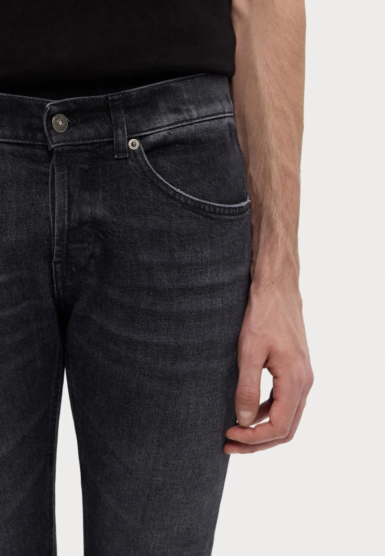 Dondup Jeans in Denim Nero George Slim Fit