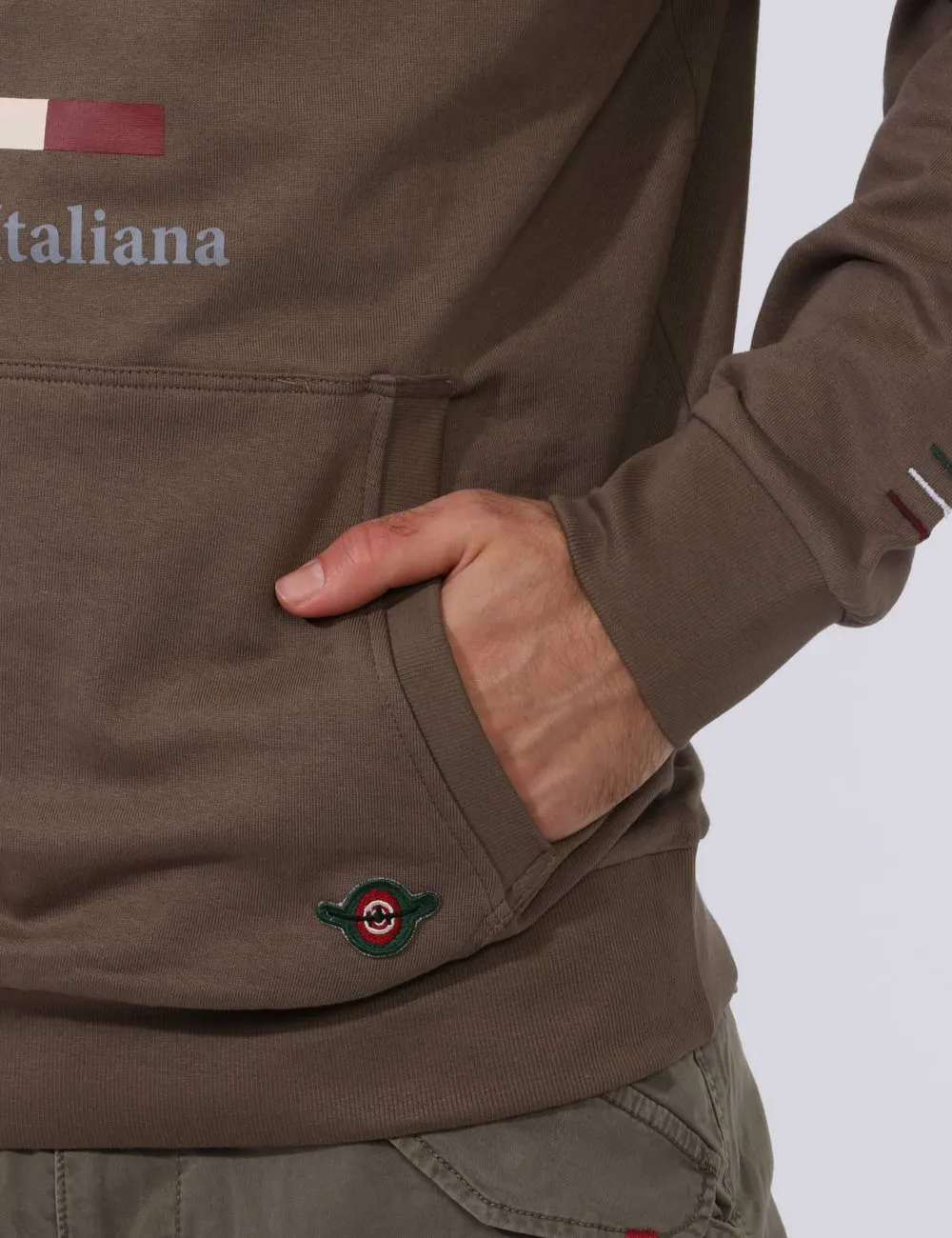 Felpa Aeronautica Italiana Verde