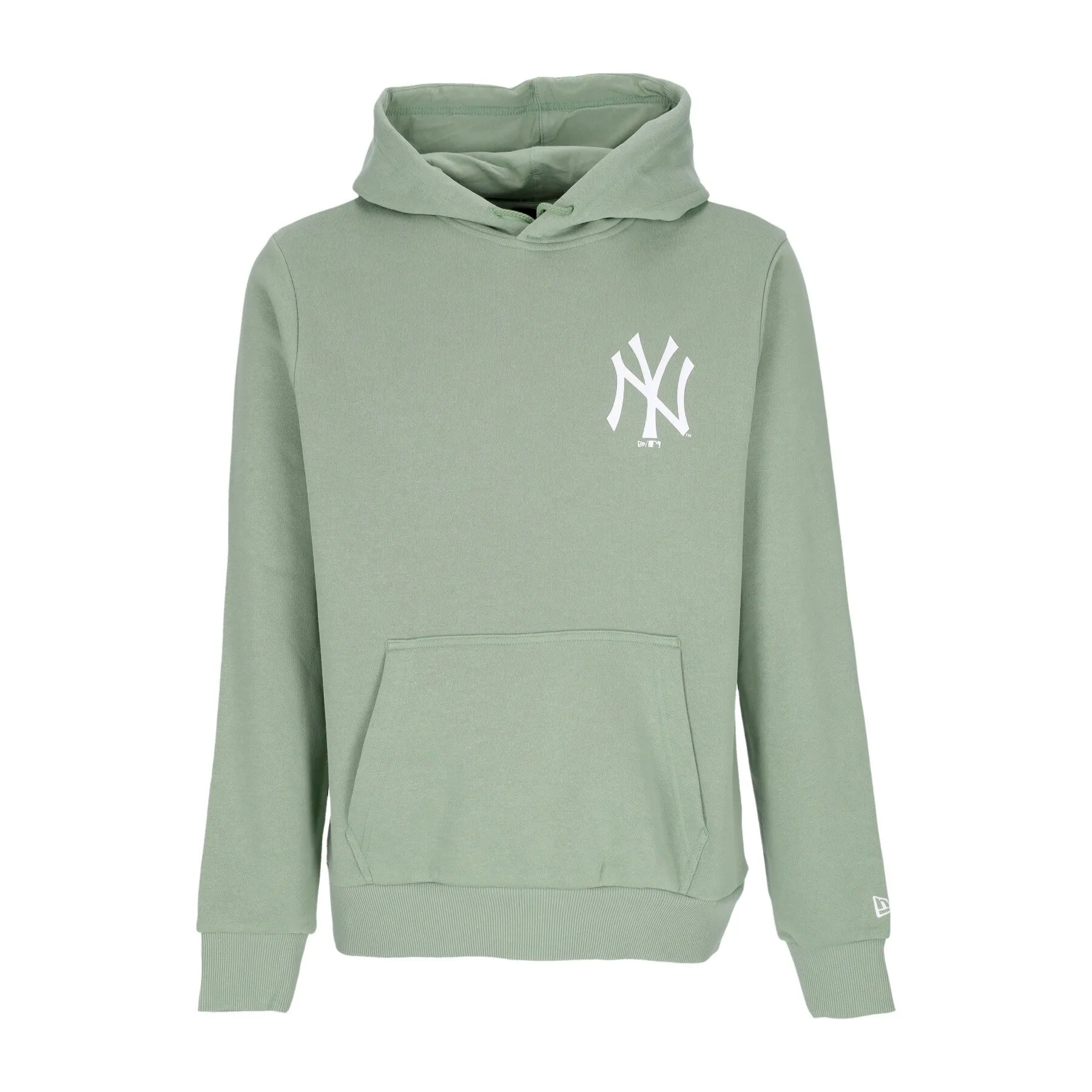 Felpa Cappuccio Uomo Mlb League Essential Bp Hoodie Neyyan Green Med