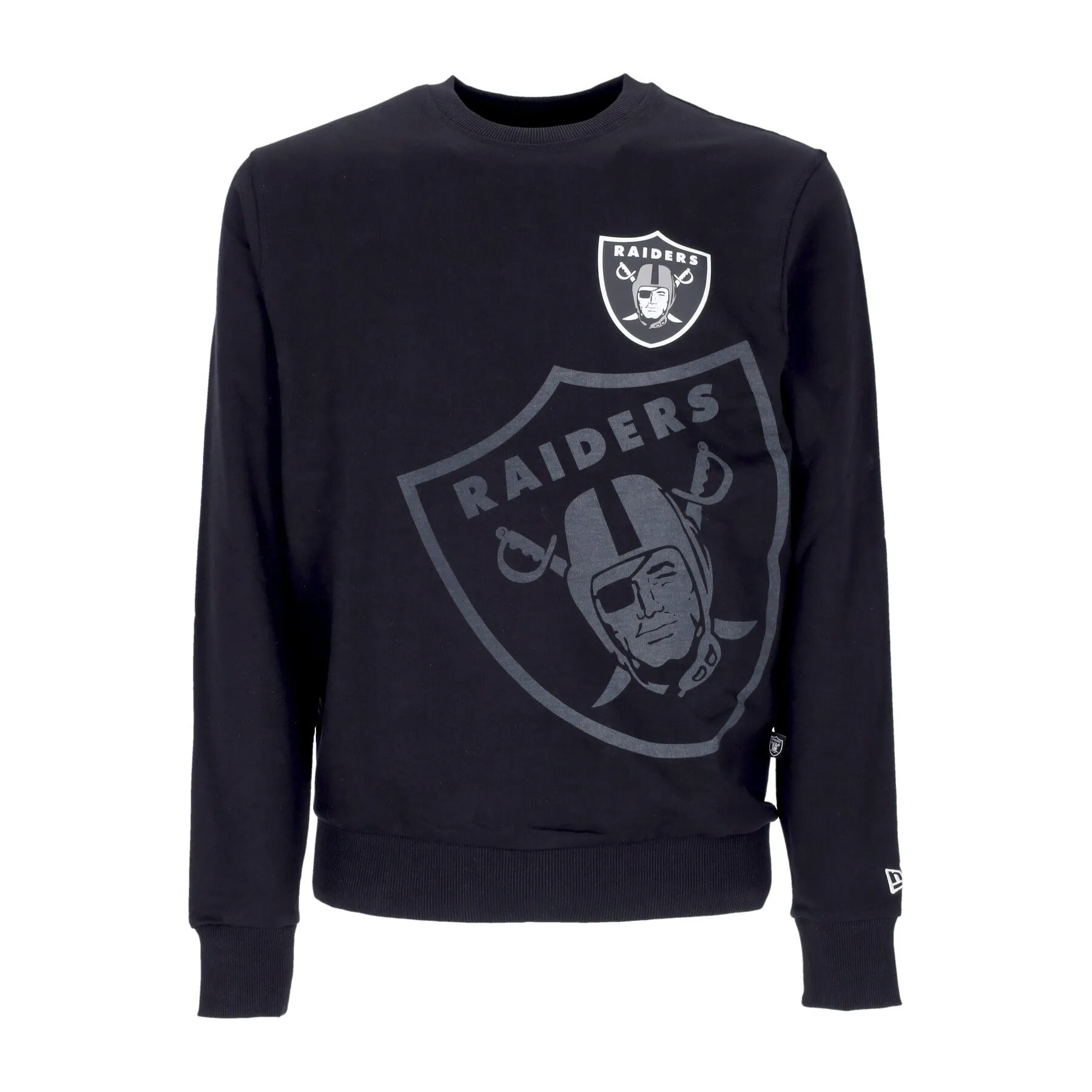 Felpa Leggera Girocollo Uomo Nfl Washed Pack Graphic Crewneck Lasrai Black