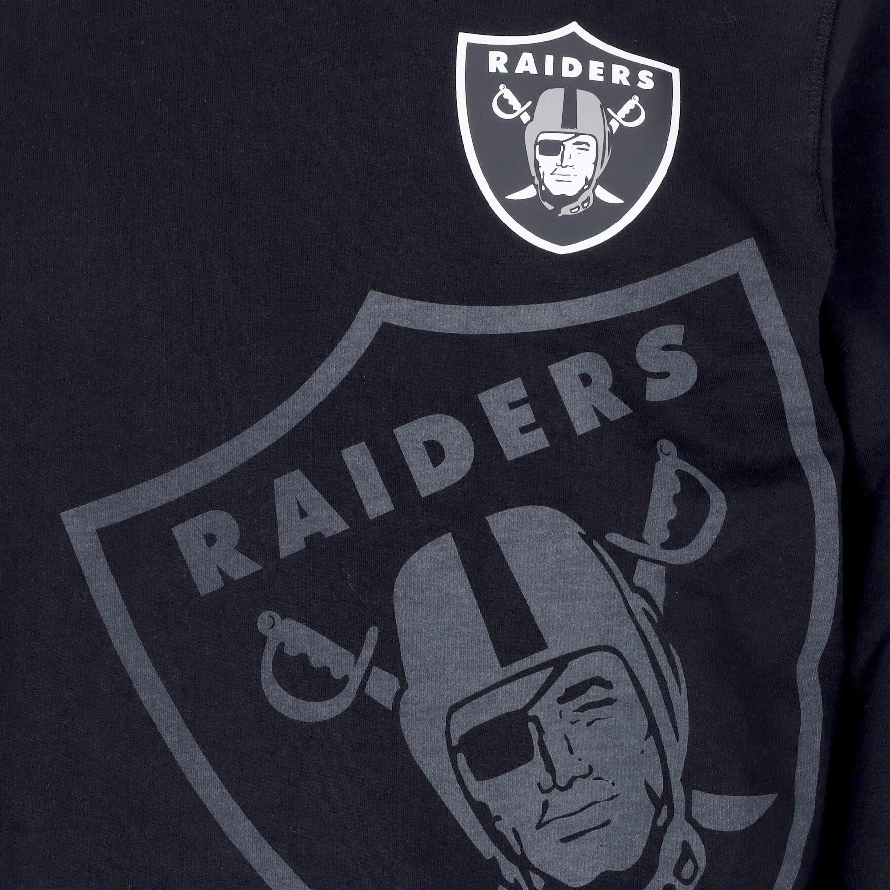 Felpa Leggera Girocollo Uomo Nfl Washed Pack Graphic Crewneck Lasrai Black