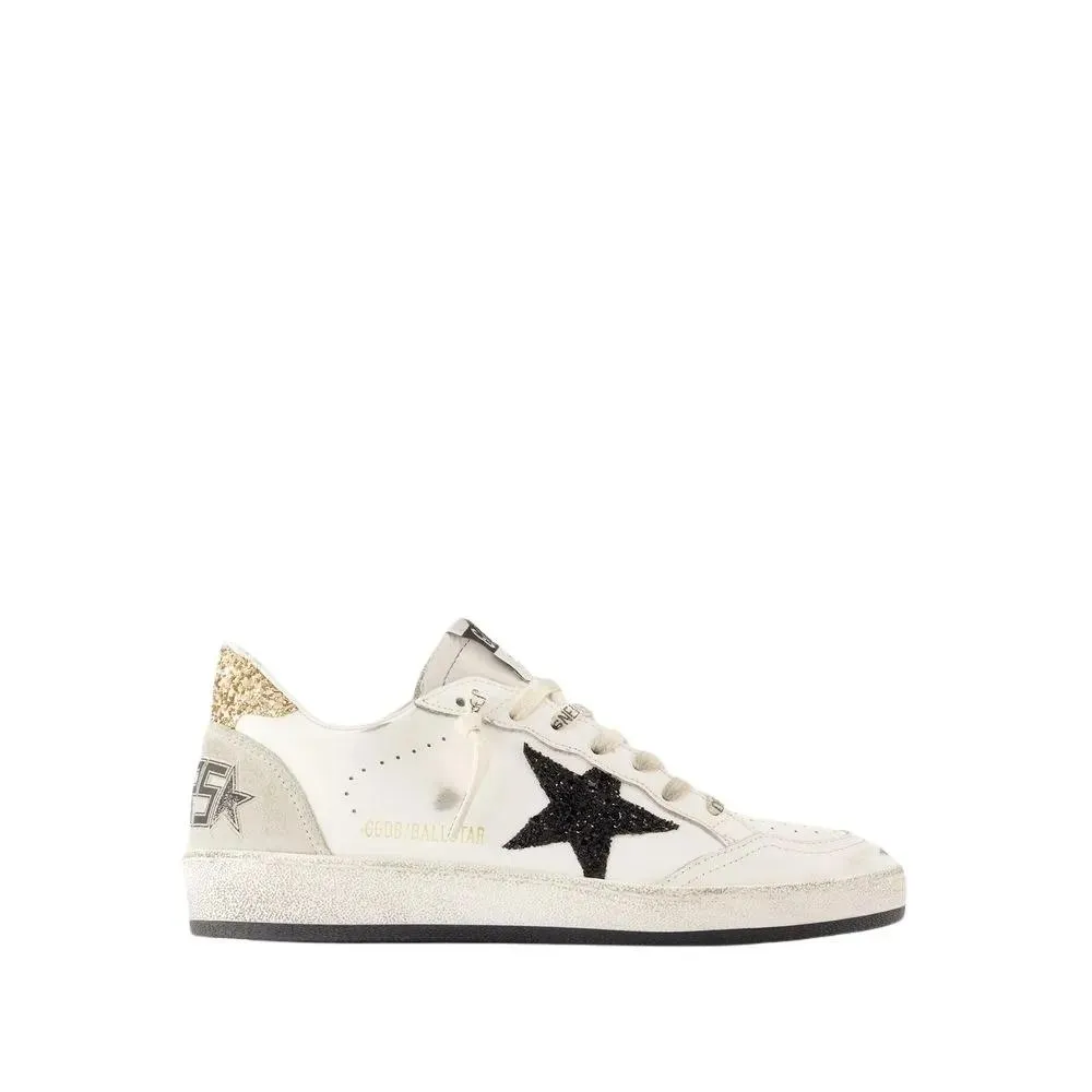 Golden Goose Ballstar Sneakers - Leather - White White 