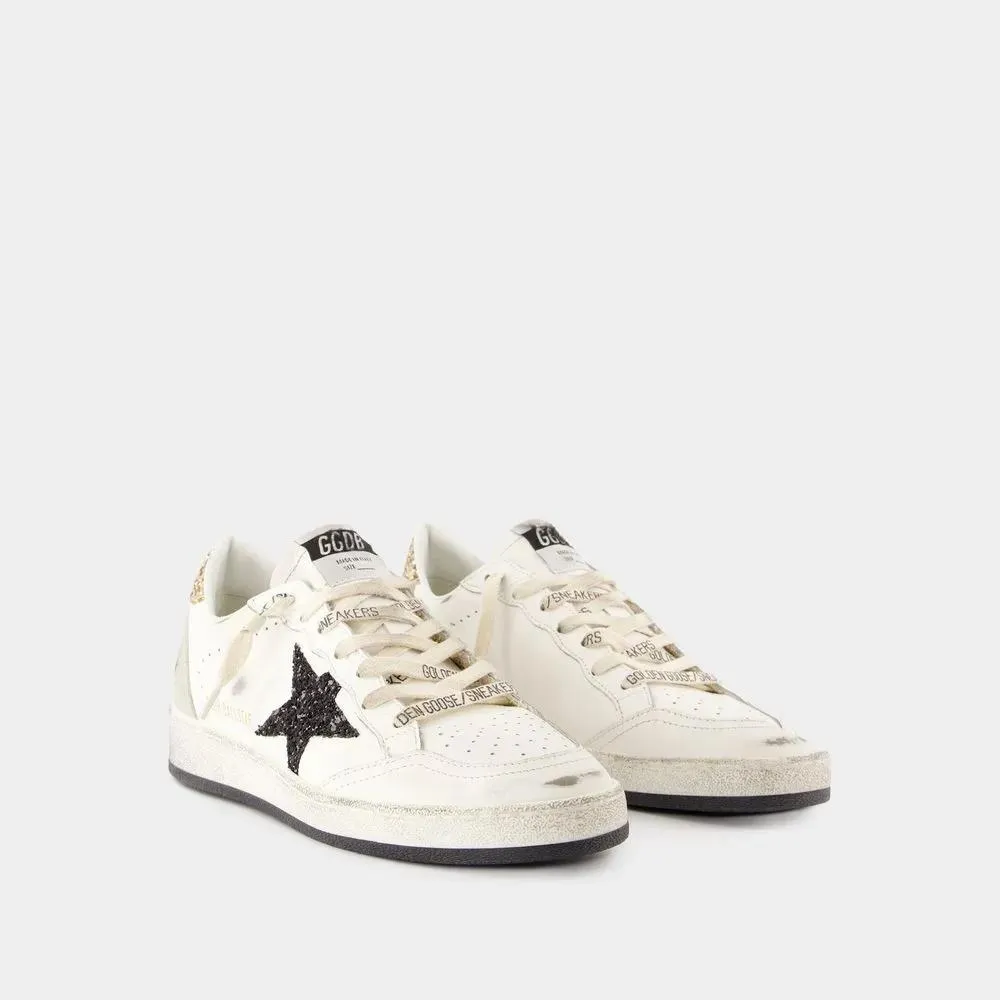 Golden Goose Ballstar Sneakers - Leather - White White 