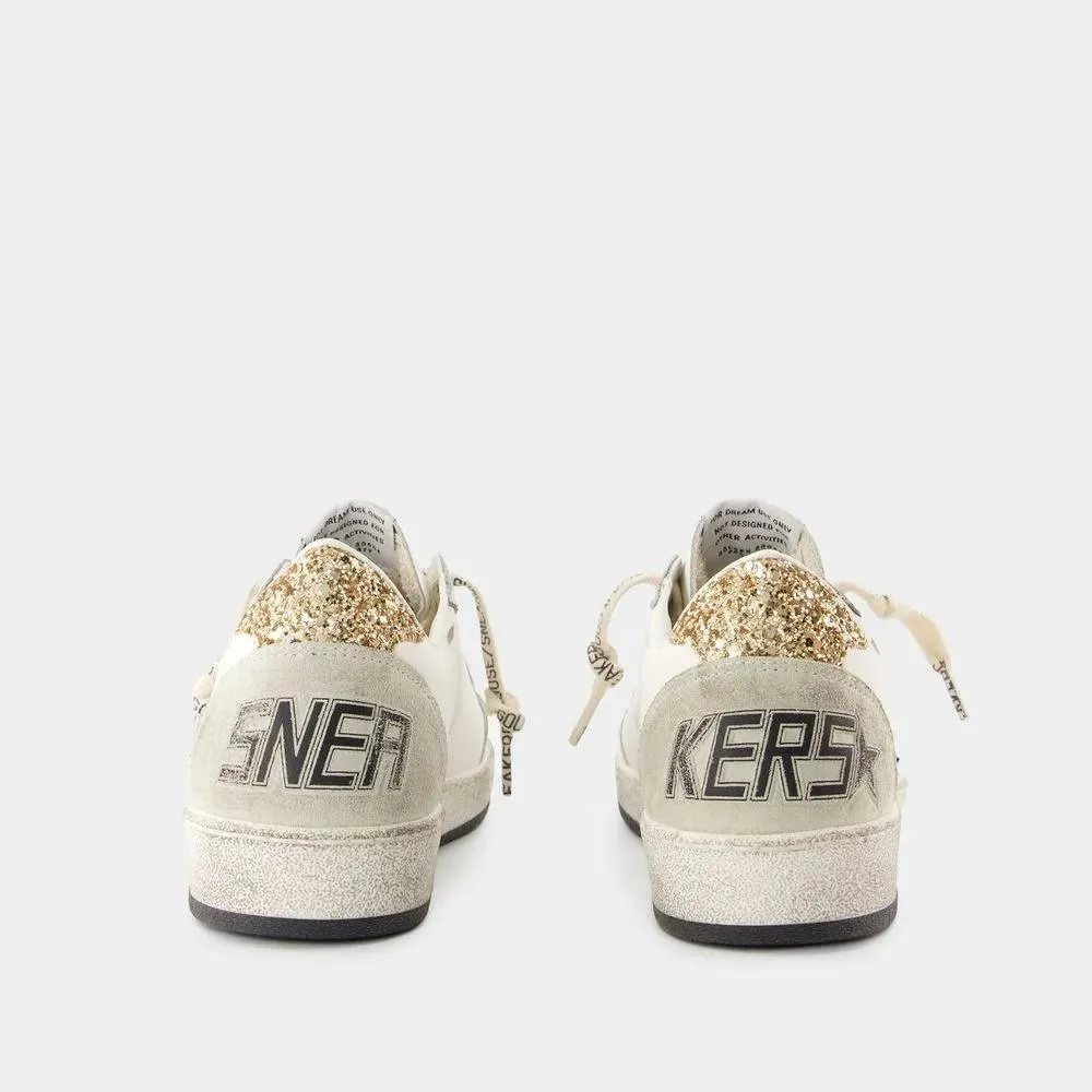 Golden Goose Ballstar Sneakers - Leather - White White 