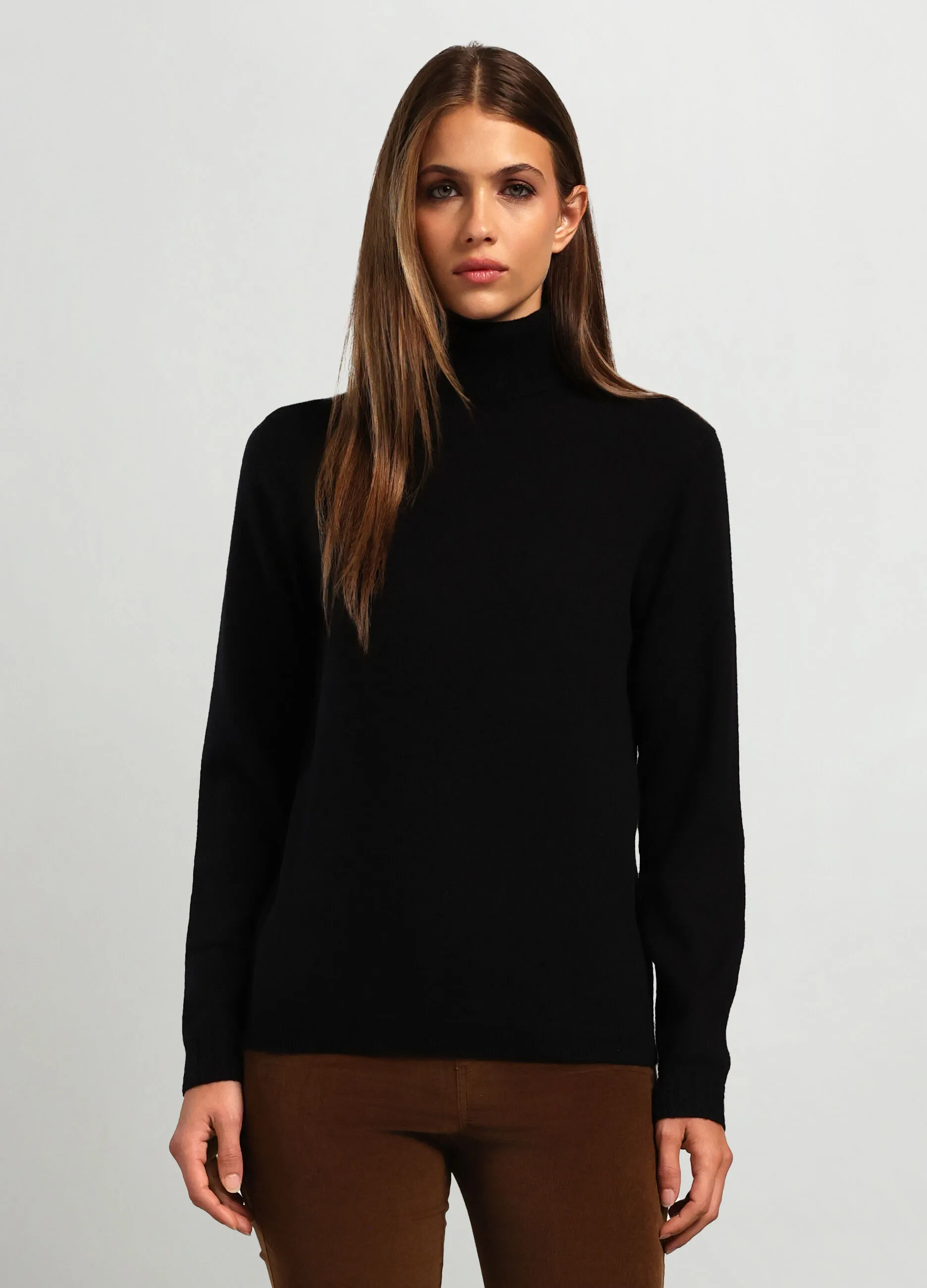 IWIE  Dolcevita tricot in puro cashmere donna