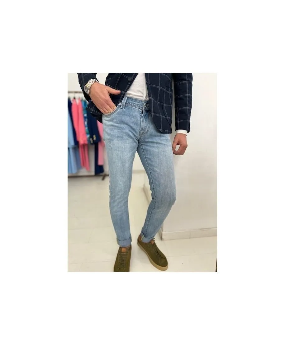 Jeans uomo, Slim - Keyjey blu chiaro