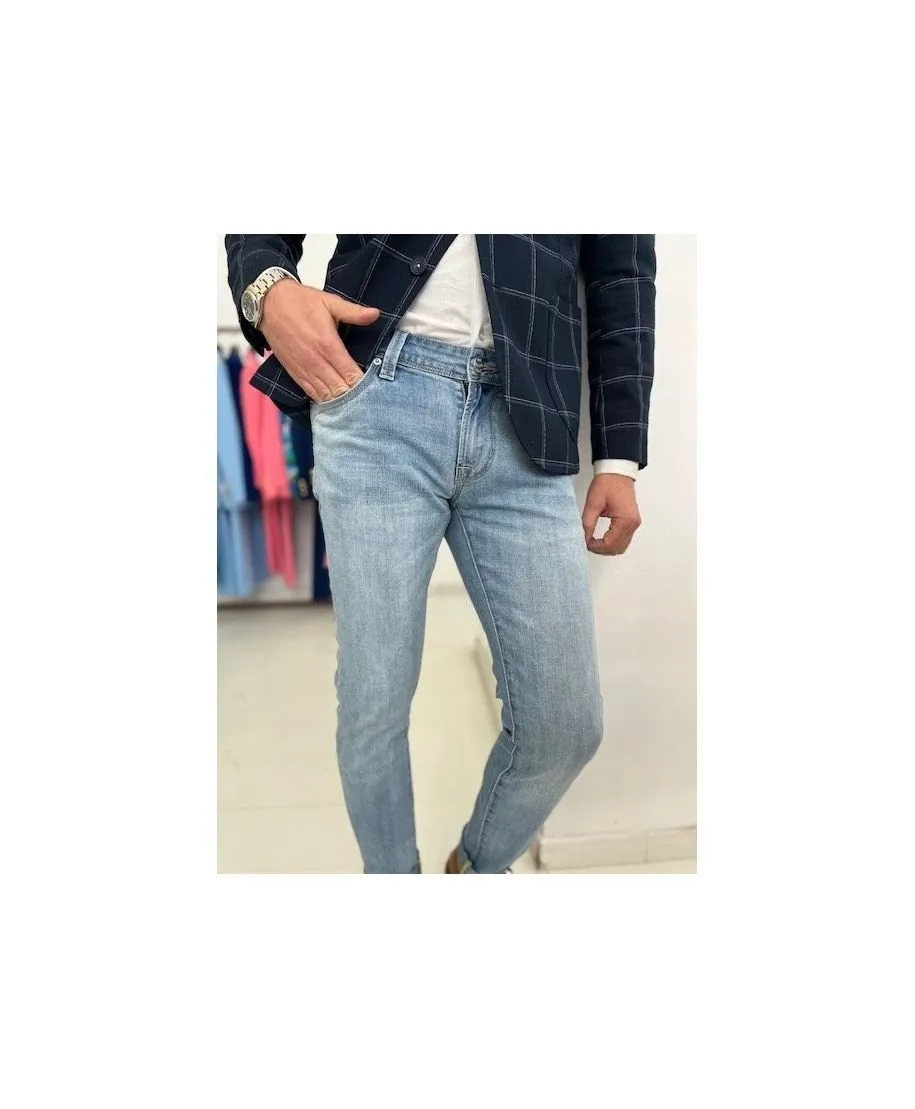 Jeans uomo, Slim - Keyjey blu chiaro