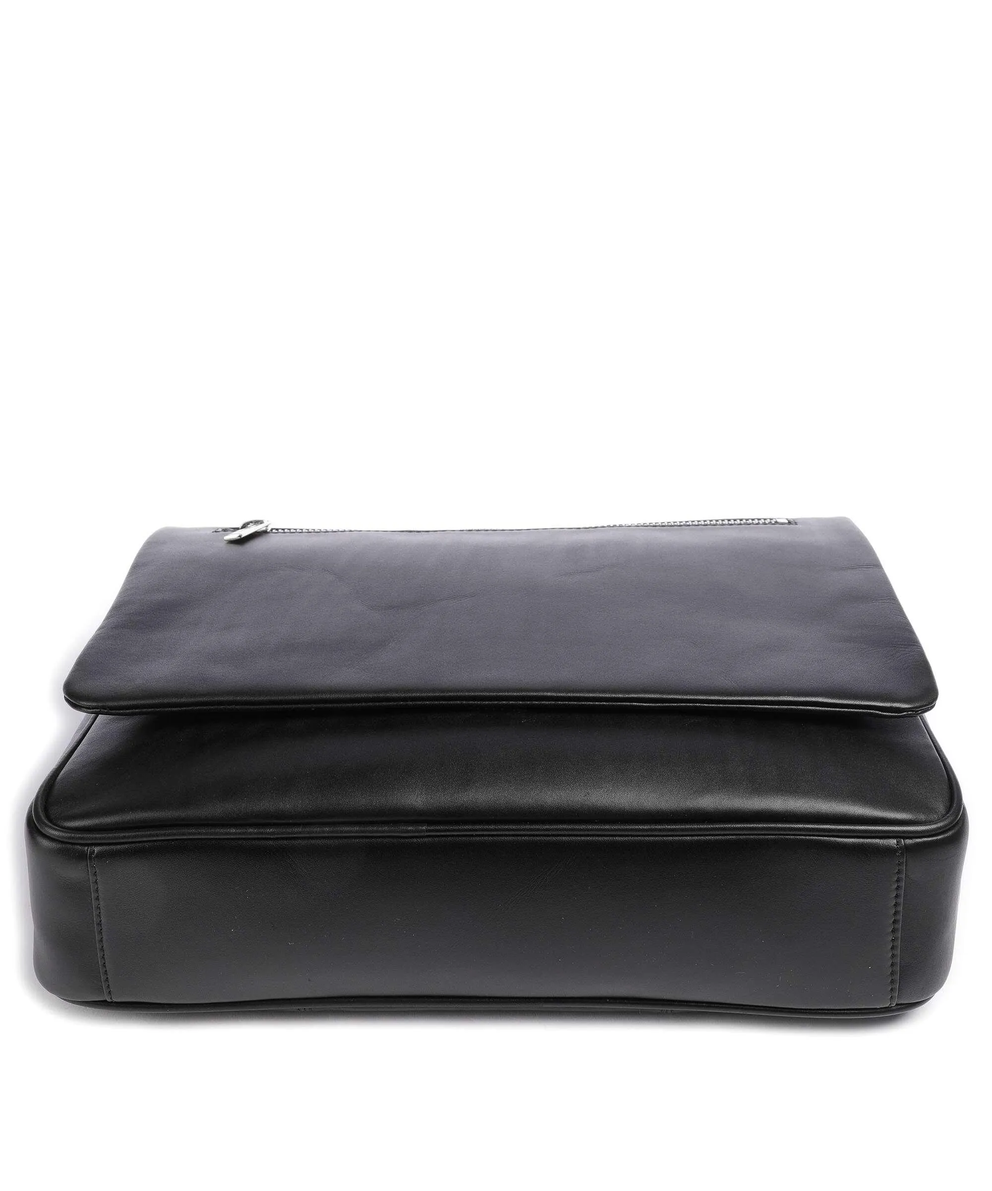  Leonhard Heyden Montreal Cartella 14″ pelle di vacchetta finemente grana nero  