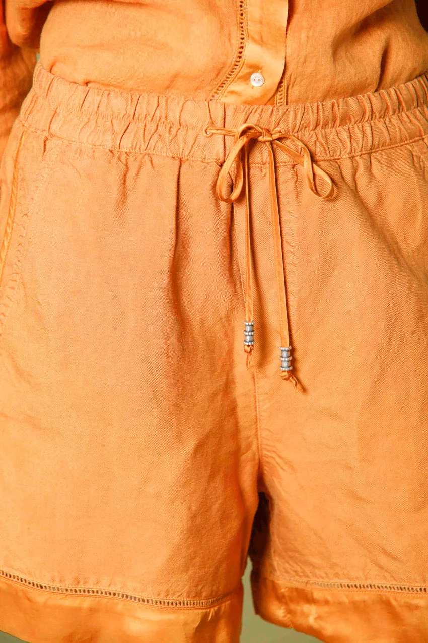 Linda Jogger bermuda chino femme en tencel et lin relaxed