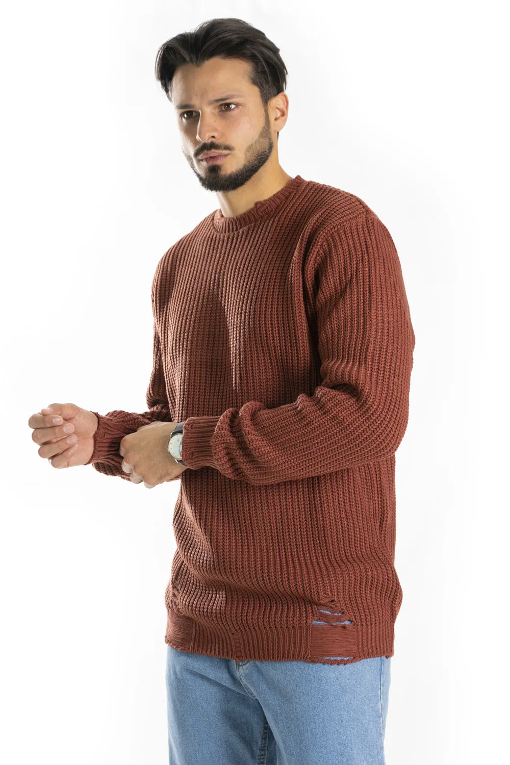Maglione Uomo Con Rotture Art. Mg90