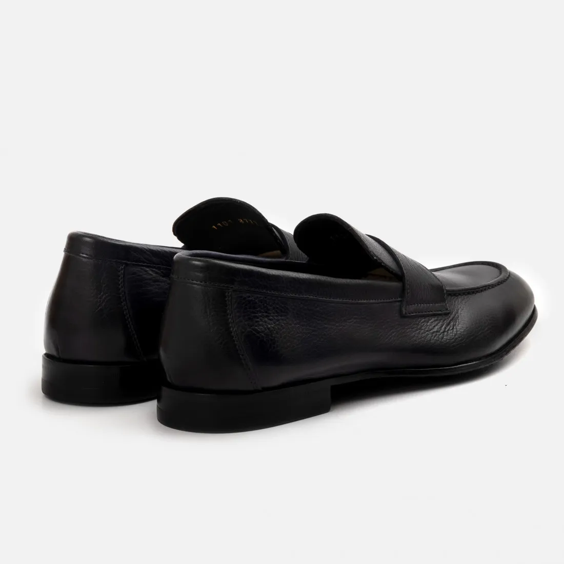 Mocassino da uomo Jerold Wilton blu in pelle martellata