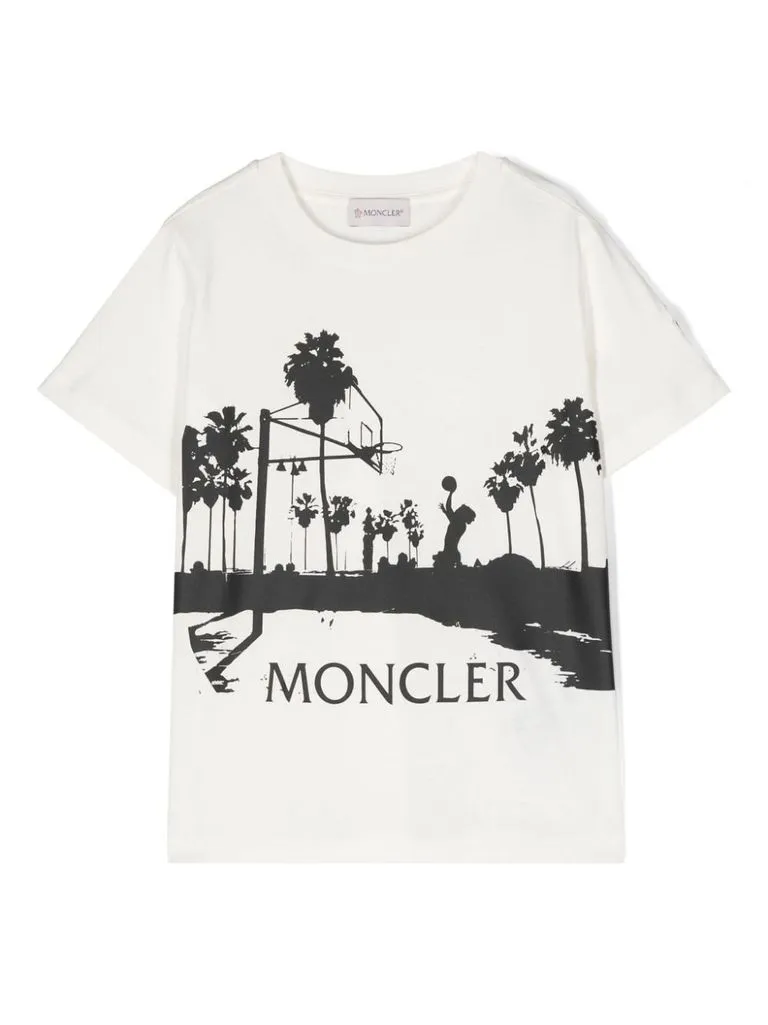 moncler T-shirt con stampa