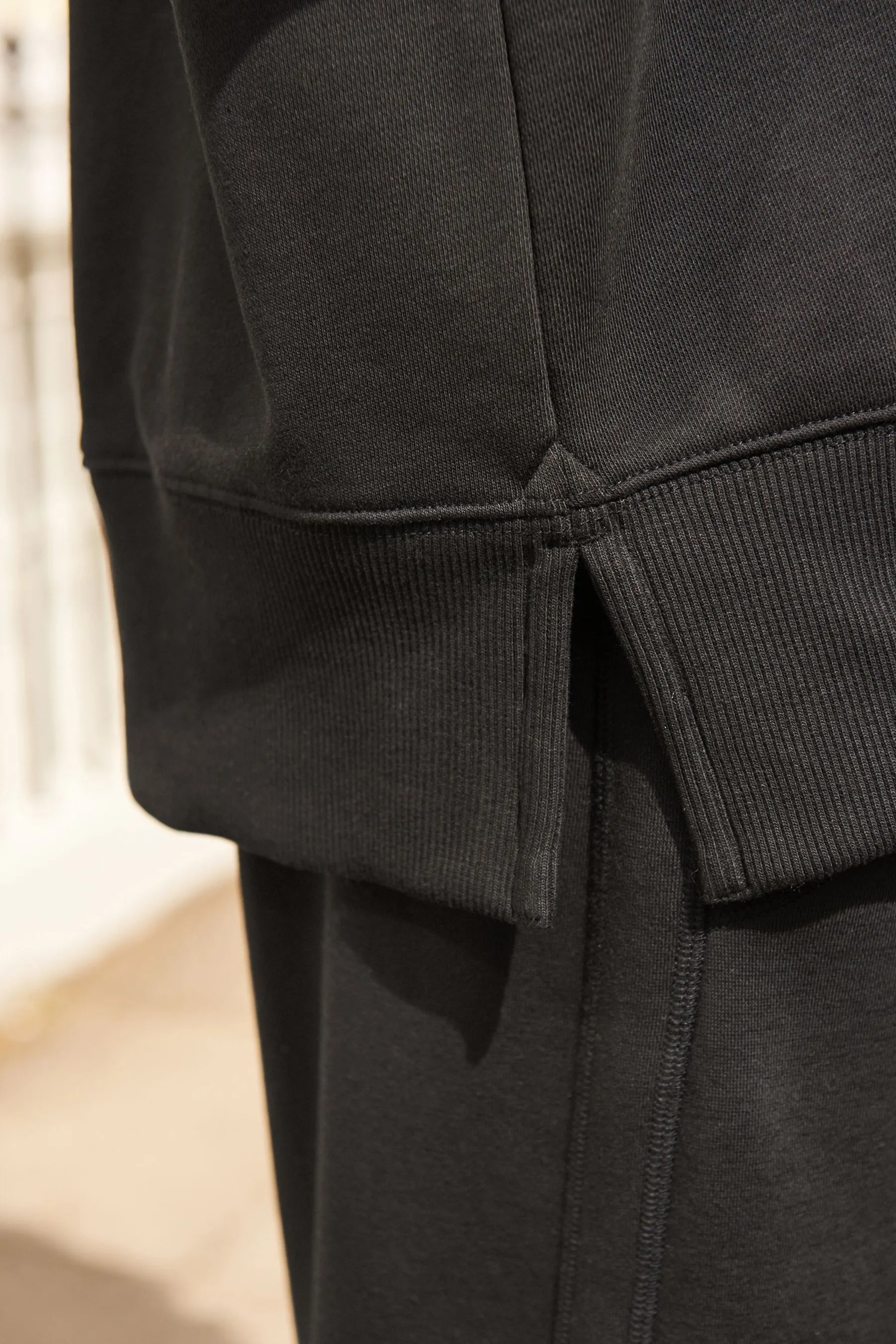 Must-have - Felpa lunga in cotone con vestibilità comoda    