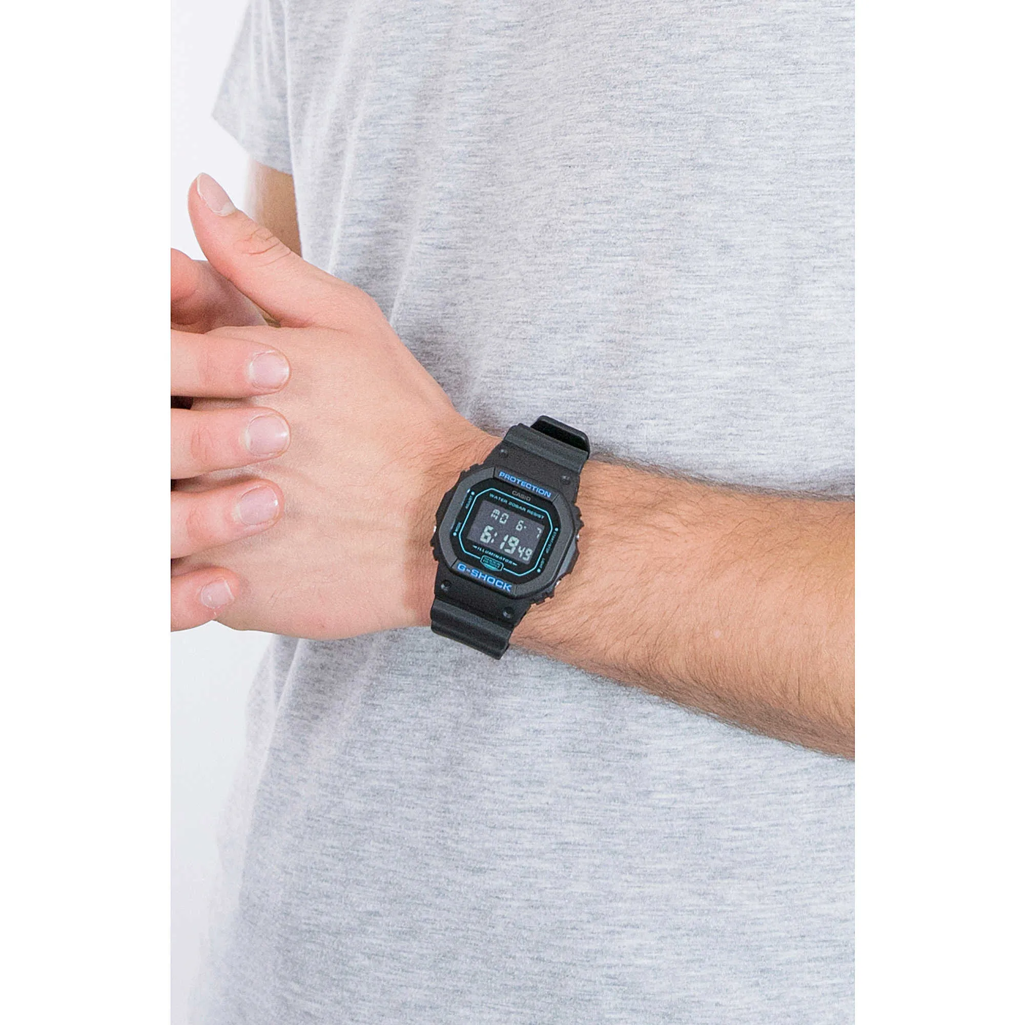 orologio G-Shock 5600-FACE Nero multifunzione uomo