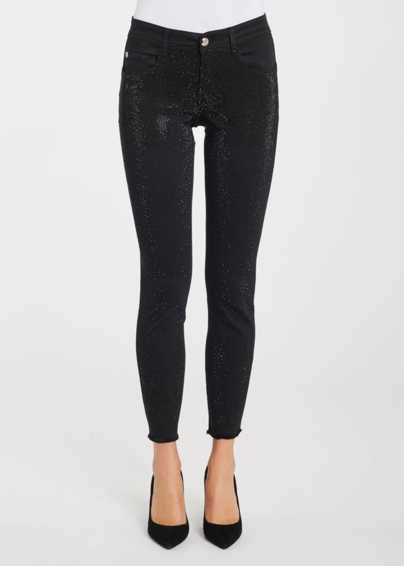 Pantaloni in cotone stretch