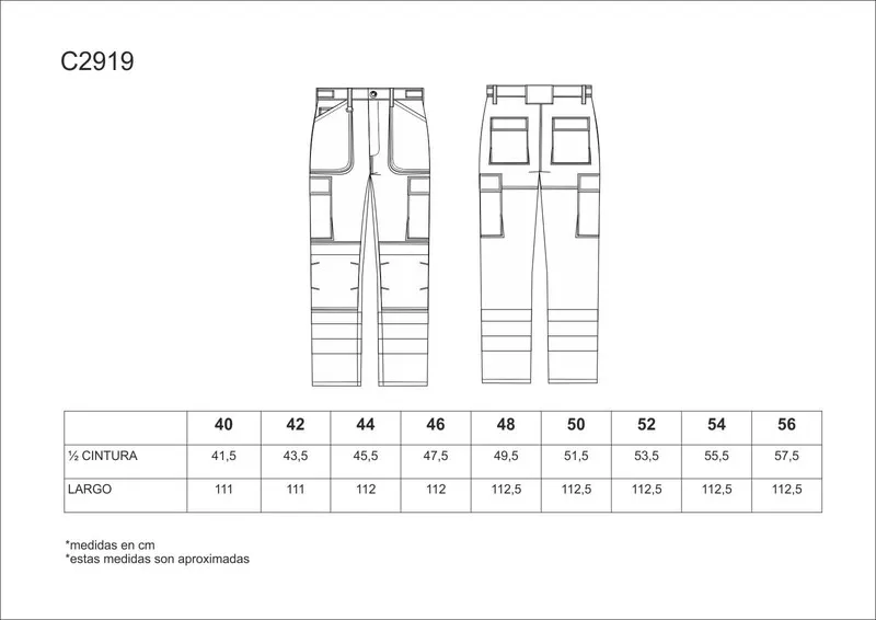 Pantaloni multitasche abbinati a nastri riflettenti Nero Rosso