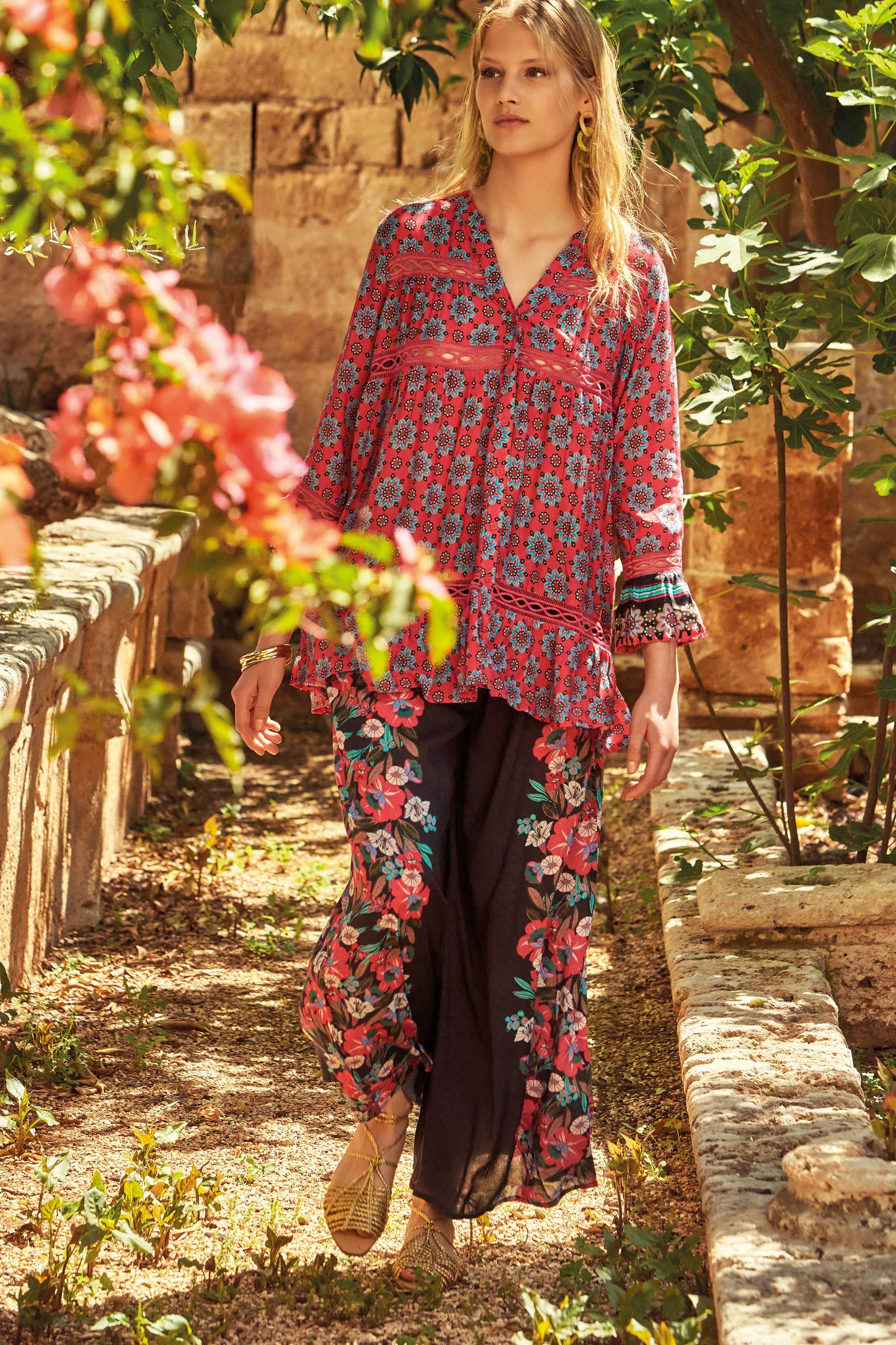 PANTALONI PALAZZO ISLA MUJERS