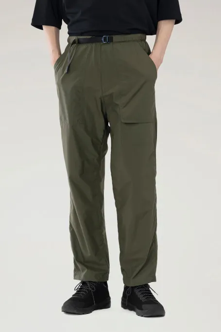 Pantaloni Ranch in nylon riciclato                                                                                Olive