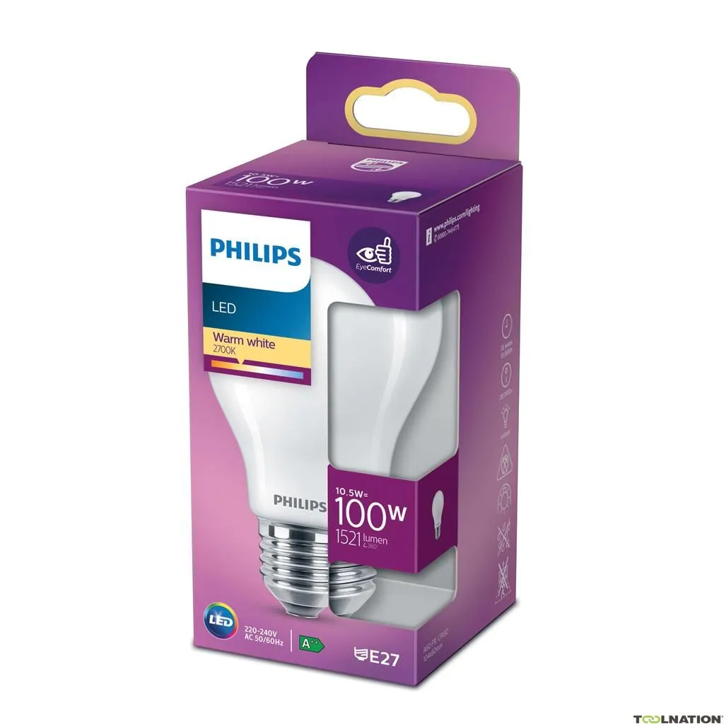 Philips P763275 Lampada classica a LED 100 watt E27 Bianco caldo