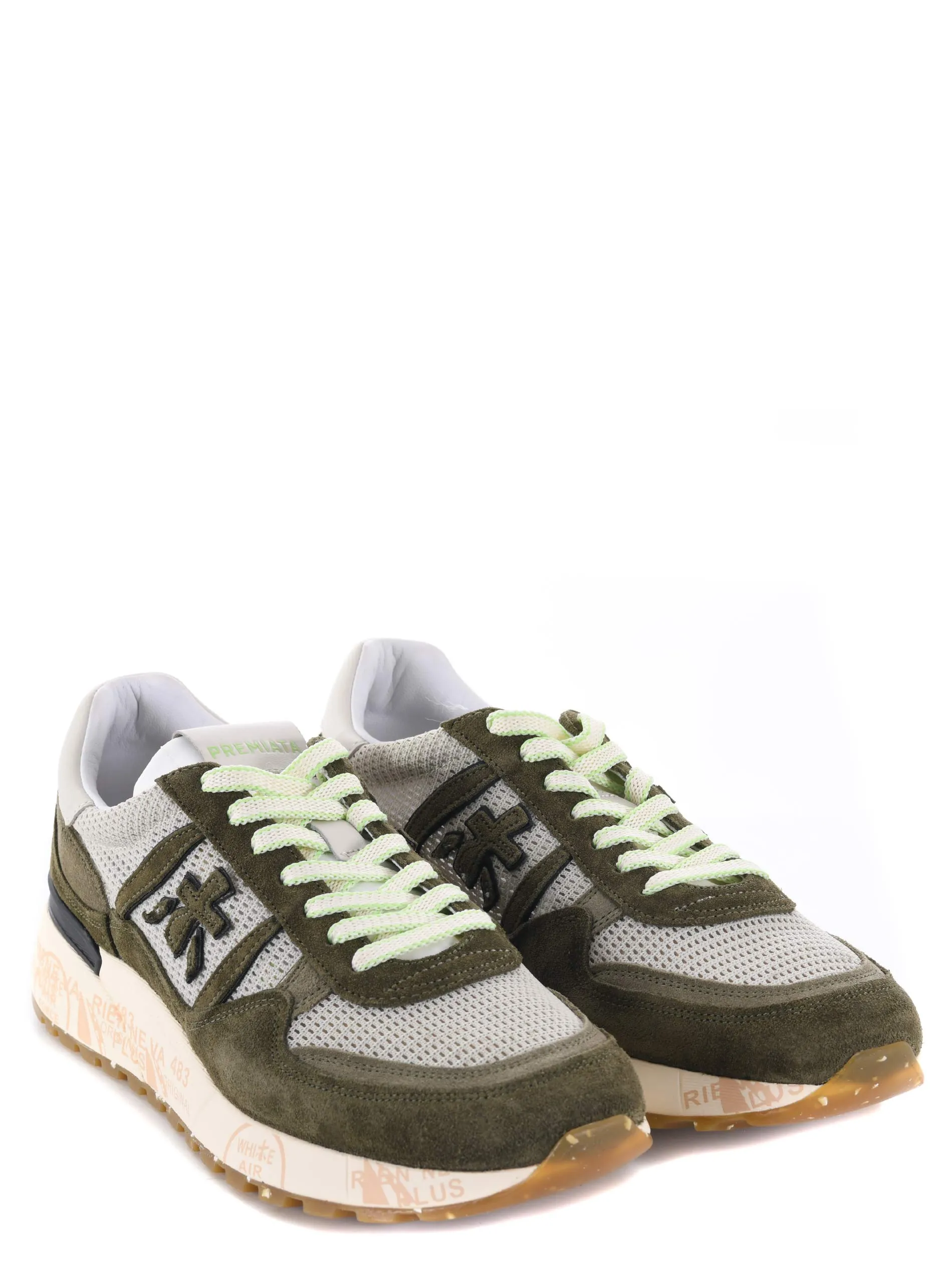  PREMIATA Sneakers Premiata in camoscio e rete traforata