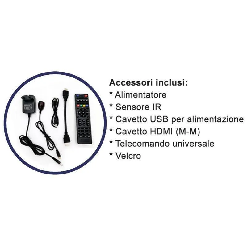 Ricevitore Hdmi Sticker DVB-T2 Elcart 554565500